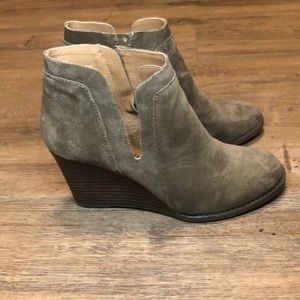 Lucky Brown Yabba Wedge Ankle Boots - 7.5